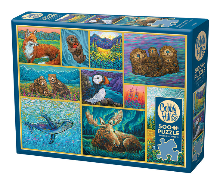 Alaskan Animals 500-Piece Puzzle– Amanda Rose Warren LLC Alaskan Animals 500-Piece Puzzle– Amanda Rose Warren LLC
