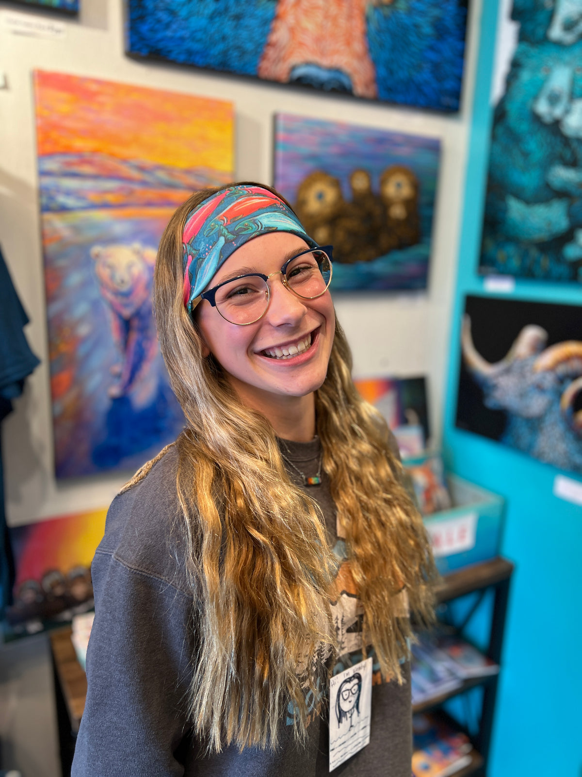 Headband Salmon Amanda Rose Warren LLC