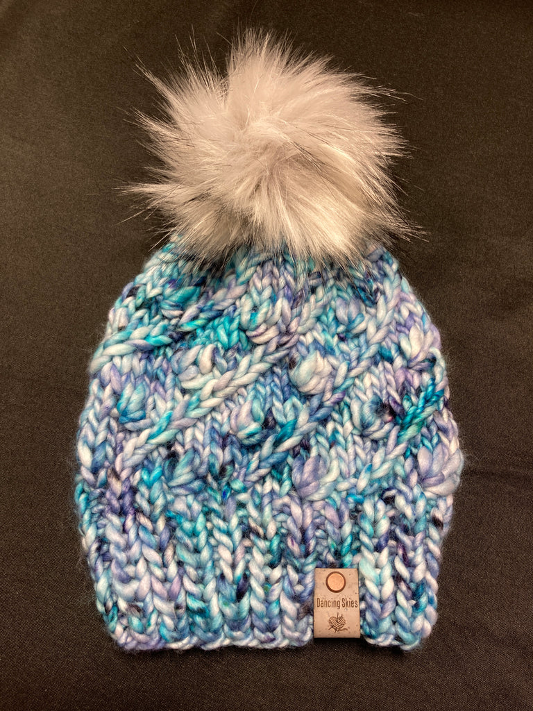 wool hat with pom 