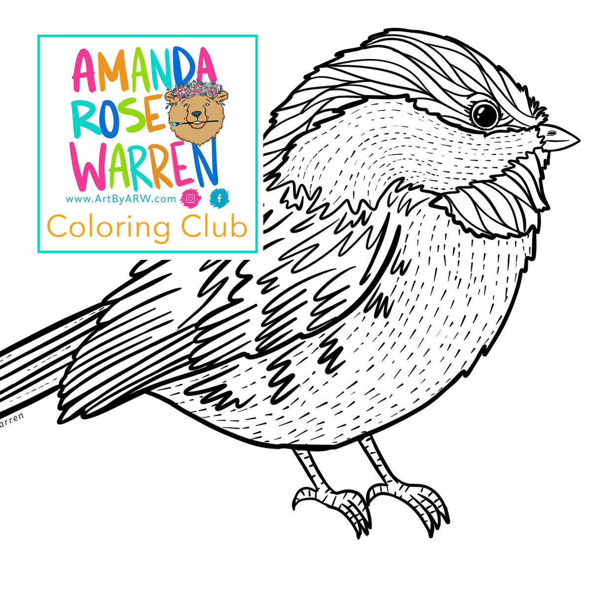 October 2023 Coloring Page– Amanda Rose Warren LLC