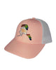 Alaska Unicorn kids trucker hat featuring whimsical unicorn design, adjustable mesh cap with colorful fantasy-inspired artwork