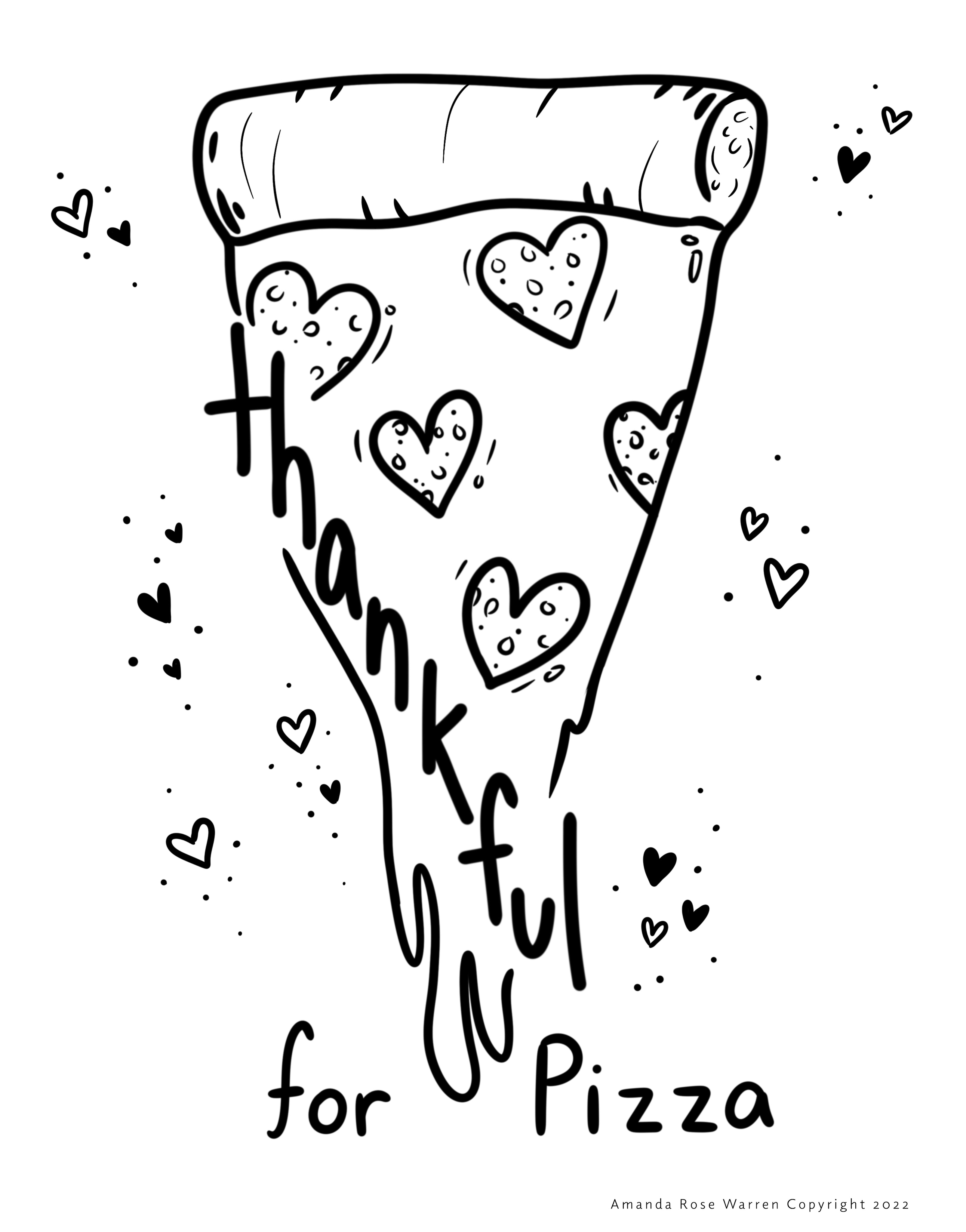 November Coloring Page Amanda Rose Warren LLC