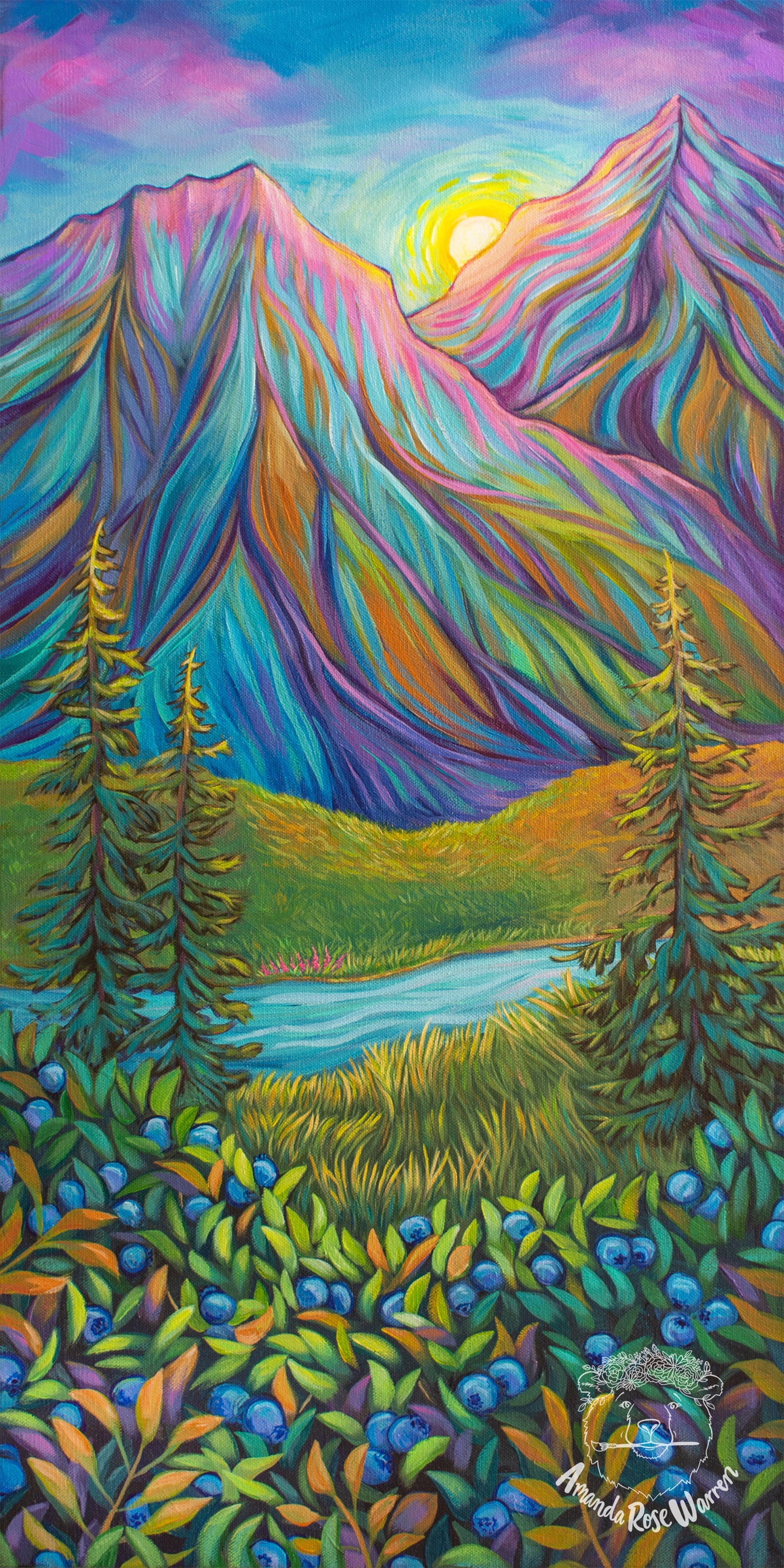 Secret Solstice Picking Spot Art Print Amanda Rose Warren LLC