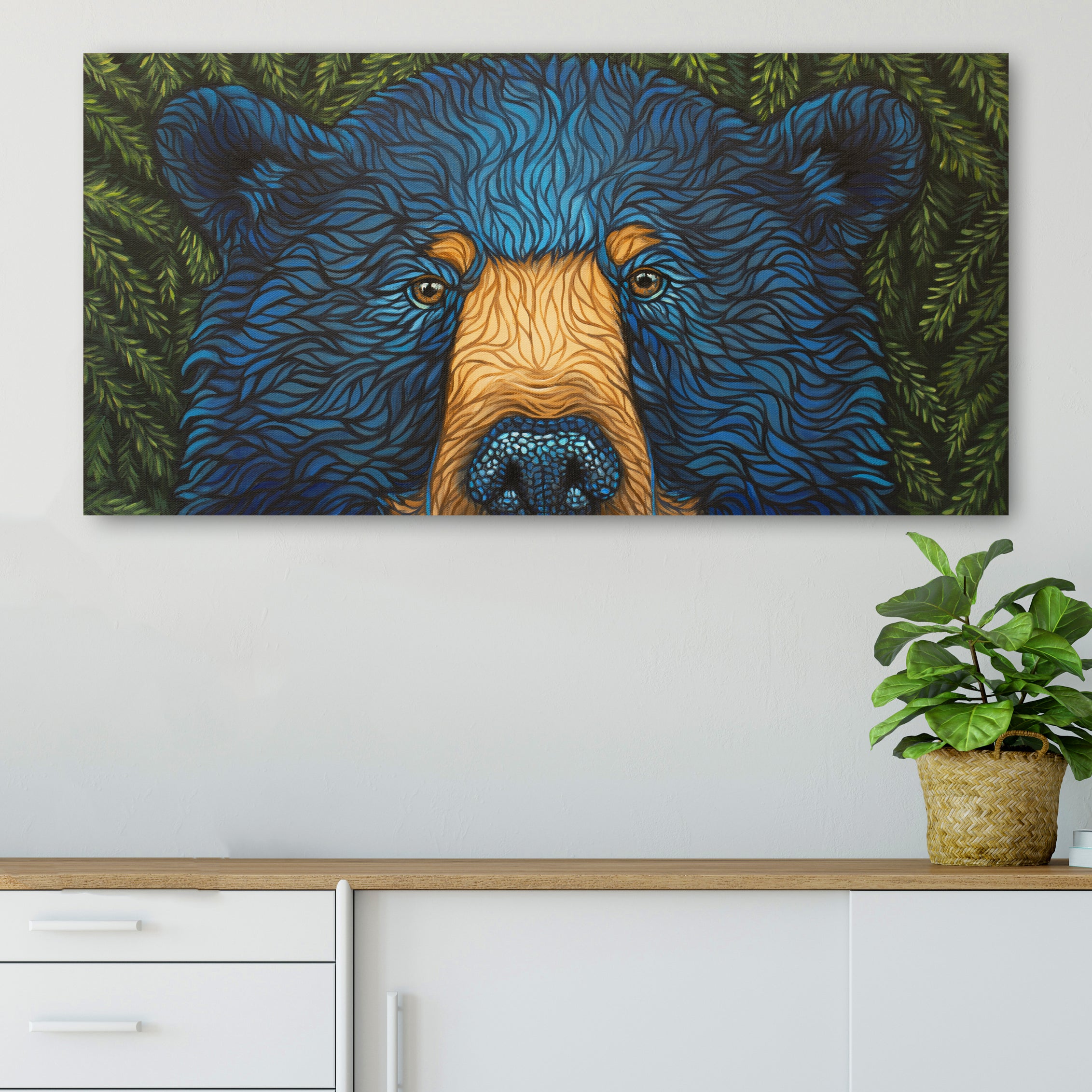 Wild Bluebeary Bear Eyes Fine Art Print| Amanda Rose Warren– Amanda ...