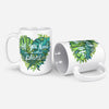 All you need is another plant in white typography on top of varying house plant leafs like monstera